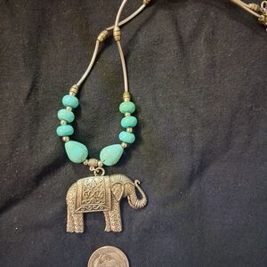 Elephant Pendant Necklace